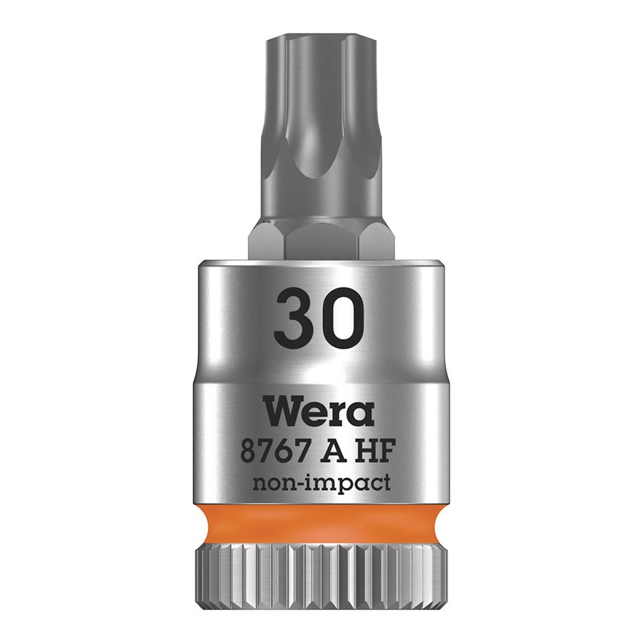Sockets and Bits Wera Wera 8767A HF TORX Zyklop 1/4 Drive Torx 30 x 28mm with HF Slate Gray