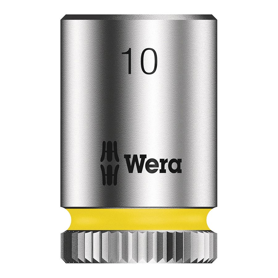 Ratchets and Bits Wera Wera 8790 HMA Zyklop 1/4" - Socket 10mm Light Gray