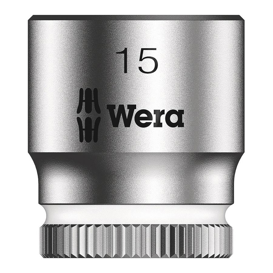 Ratchets and Bits Wera Wera 8790 HMA Zyklop 1/4" - Socket 15mm Light Gray