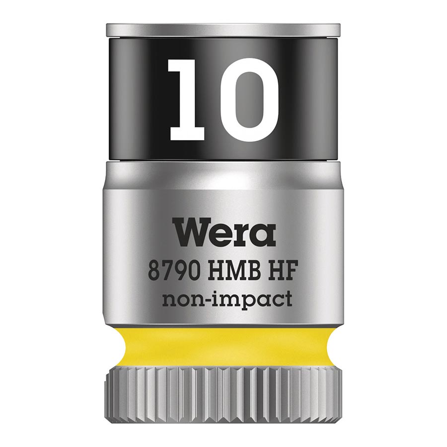Sockets and Bits Wera Wera 8790 HMB HF Zyklop 3/8 Drive 10.0mm Socket with HF Light Slate Gray