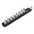 Ratchets and Bits Wera Wera Belt B 2 Zyklop In-Hex-Plus bit socket set holding function - 3/8" drive 8 pieces Dark Slate Gray