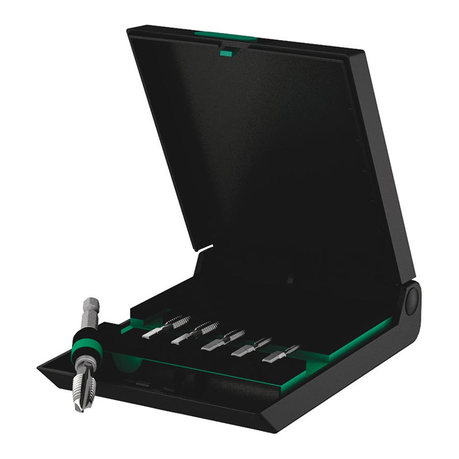 Thread Repair Wera Wera 844/7 Tap Bit Set - 1/4" Drive Black