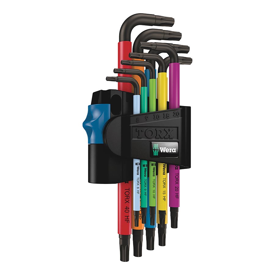 Torx Wrench Wera Wera 967/9 TX HF 1 L-Key Torx Wrench Set - 9 Piece with Holder Multicolor Dark Slate Gray