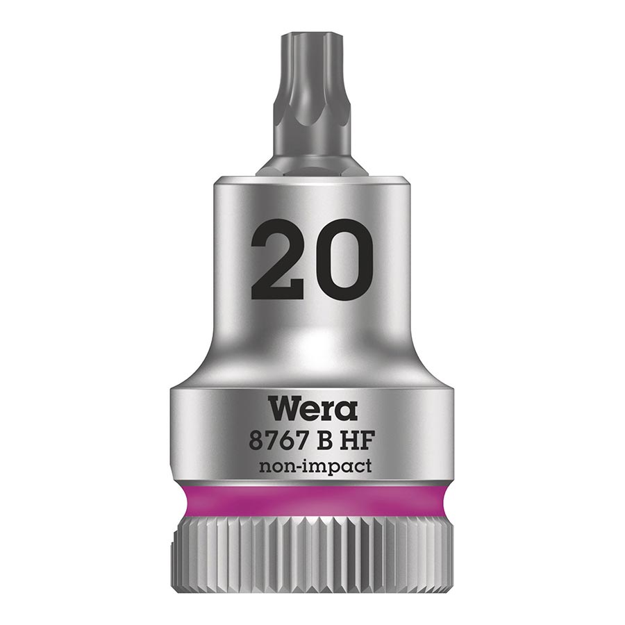 Sockets and Bits Wera Wera 8767B HF TORX Zyklop 3/8 Drive Torx 20 x 35mm with HF Light Slate Gray