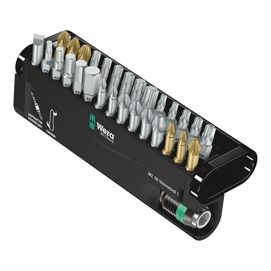 Sockets and Bits Wera Wera Bit-Check 30 Universal 1 Kit Dark Slate Gray