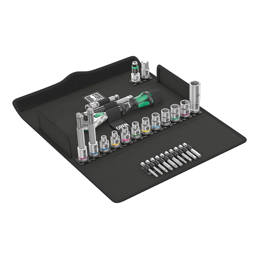 Ratchets and Bits Wera Wera Bicycle Set 7 - Zyklop Speed Ratchet Bits and Socket Set Dark Slate Gray