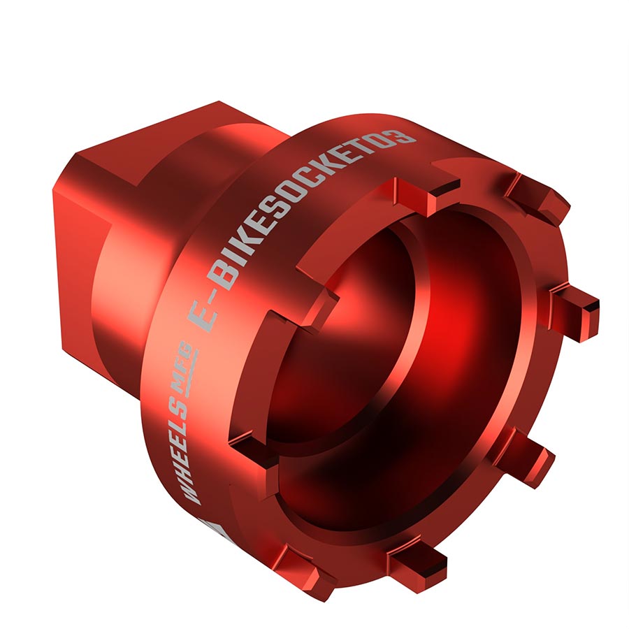 Ebike Tools Wheels Manufacturing Wheels Manufacturing Ebike Lockring Socket - Gen 3 Bosch 43mm Dark Red