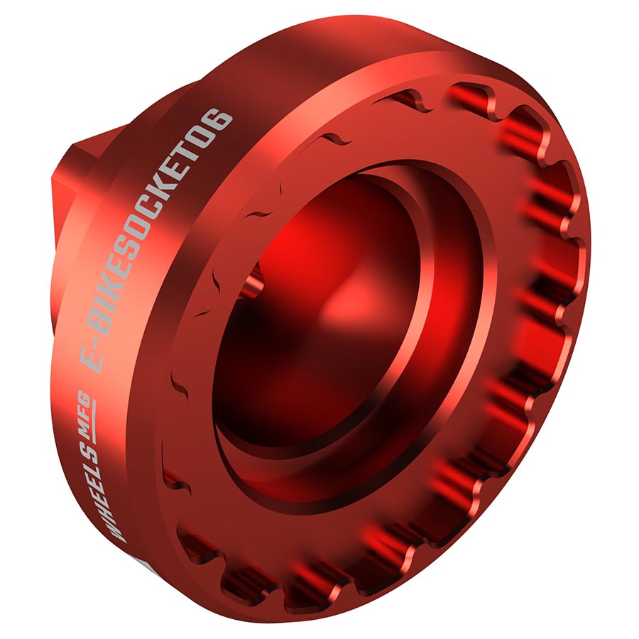 Ebike Tools Wheels Manufacturing Wheels Manufacturing Ebike Lockring Socket - Shimano STEPS 54mm Dark Red