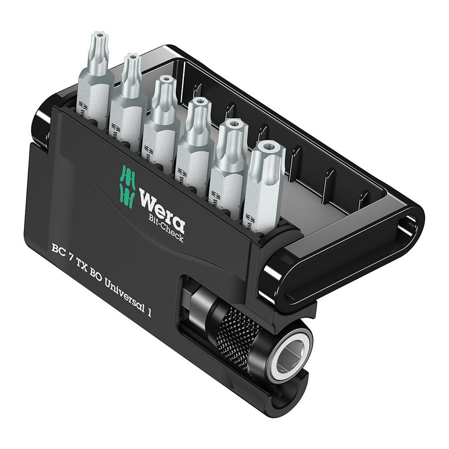 Sockets and Bits Wera Wera Bit-Check 7 : Torx BO (1/4 Hex) : T10 T15 T20 T25 T30 T40 Dark Slate Gray