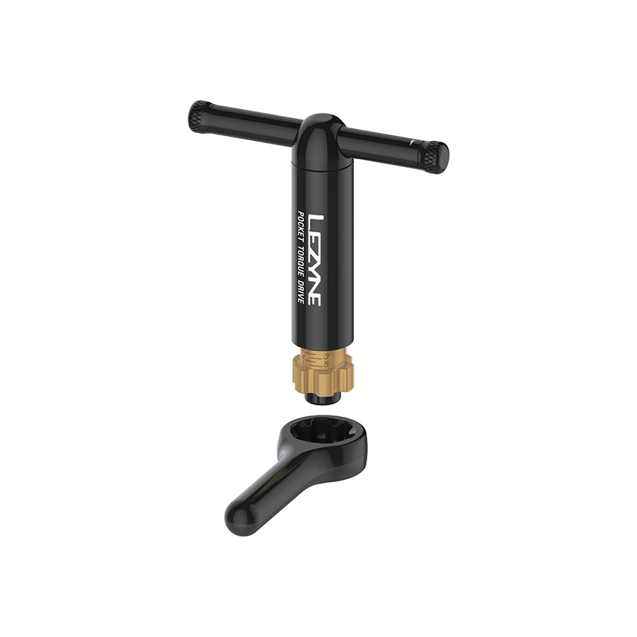 Torque Wrench Lezyne Lezyne Pocket Torque Drive Torque Wrench - 2-6 Nm 2.5 3 4 5MM T20 AND T25 BITS With Storage Case BLK Dark Slate Gray