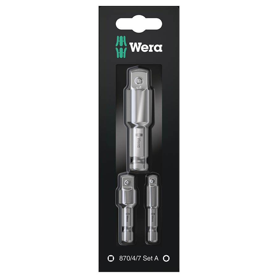 Sockets and Bits Wera Wera 870/4/7 SET A SB 1/4 Hex Set Dark Slate Gray