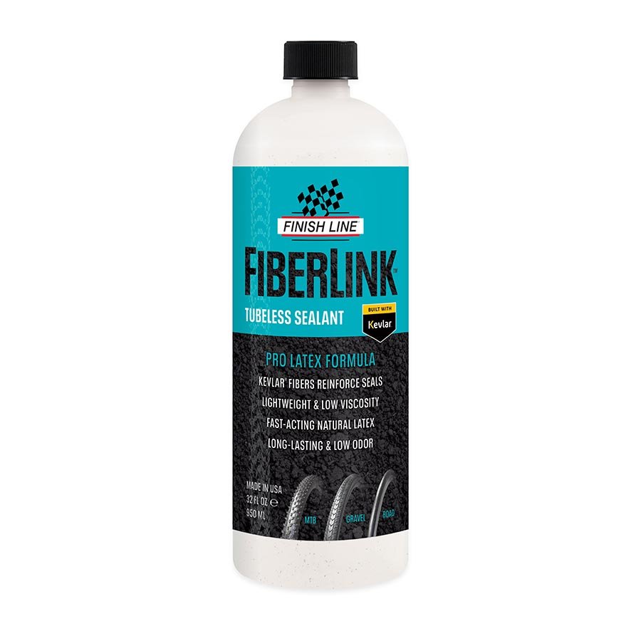 Tubeless Sealants Finish Line Finish Line FiberLink Tubeless Tire Sealant - 32oz Pour Dark Slate Gray