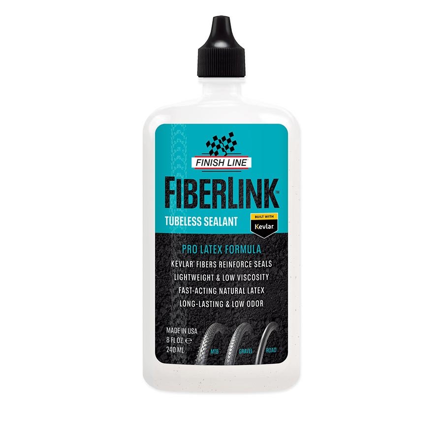 Tubeless Sealants Finish Line Finish Line FiberLink Tubeless Tire Sealant - 8oz Drip Black