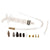 Brake Tools Tektro Tektro Basic Bleed Kit - Includes Syringe Plastic Tubing Hose Retainer Compression Ferrules  Brass Inserts Inlet/Outlet Valve Antique White