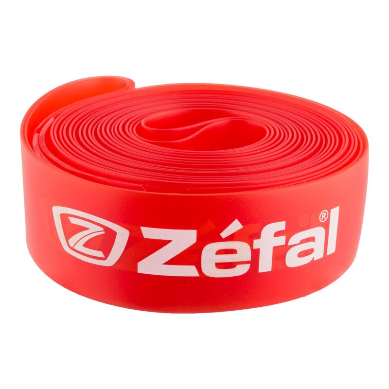 Rim Accessories Zefal Zefal Soft PVC Rim Tape 26` 18mm Red Zefal Single PVC Orange Red