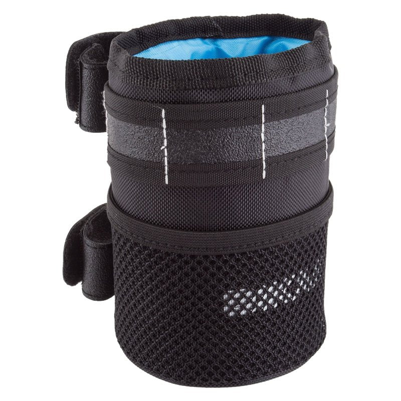 Hydration Bikase Bikase Happy Can Insulated Drink Holder 840 Nylon Black 5.25` tall Velcro Strap Dark Slate Gray