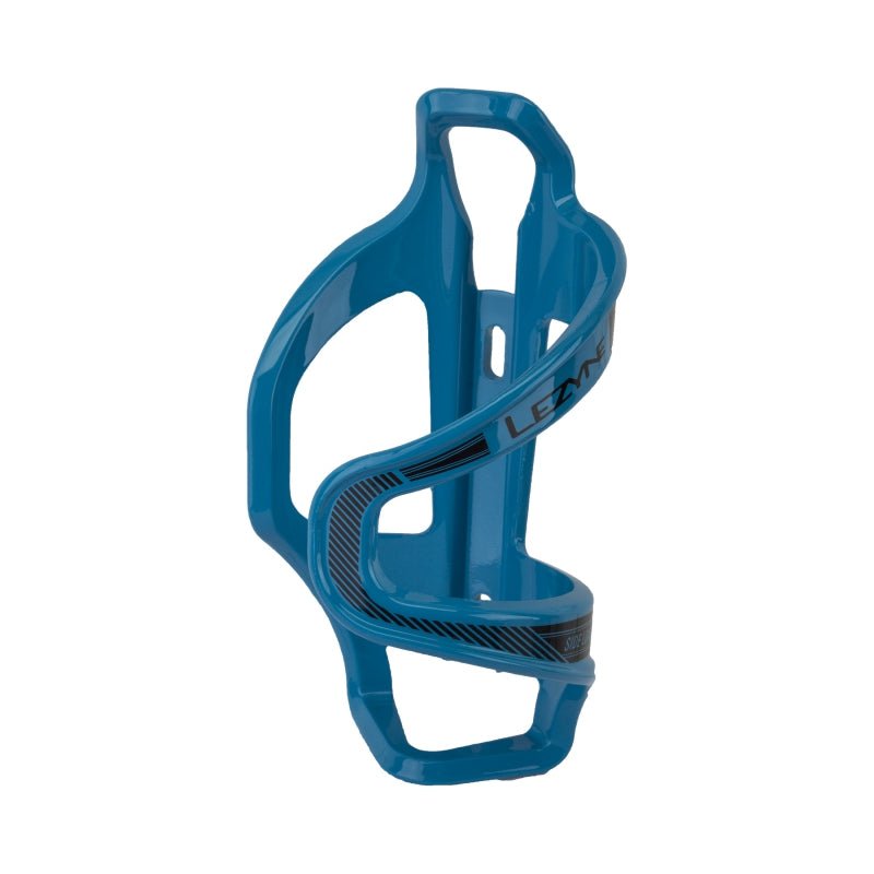 Water Bottle Cages Lezyne Lezyne Flow SL Water Bottle Cage - Left Side Entry Blue Dark Cyan