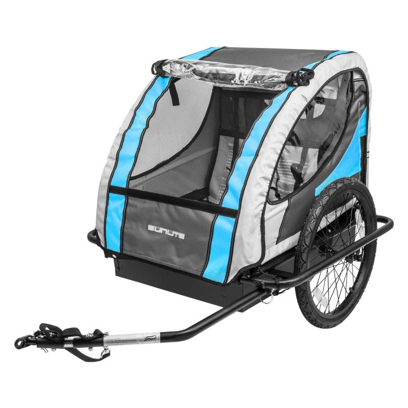 Trailers Sunlite Sunlite Hard Shell Deluxe Trailer Tot  Steel Alloy 100lbs Black/Blue/Grey Black 28.7` x 23.6` x 24.4` Dark Slate Gray