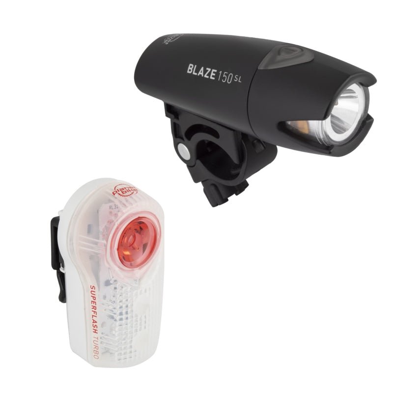 Lights Planet Bike Planet Bike Blaze 150SL/Superflash Turbo Headlight/Taillight Set Dark Slate Gray