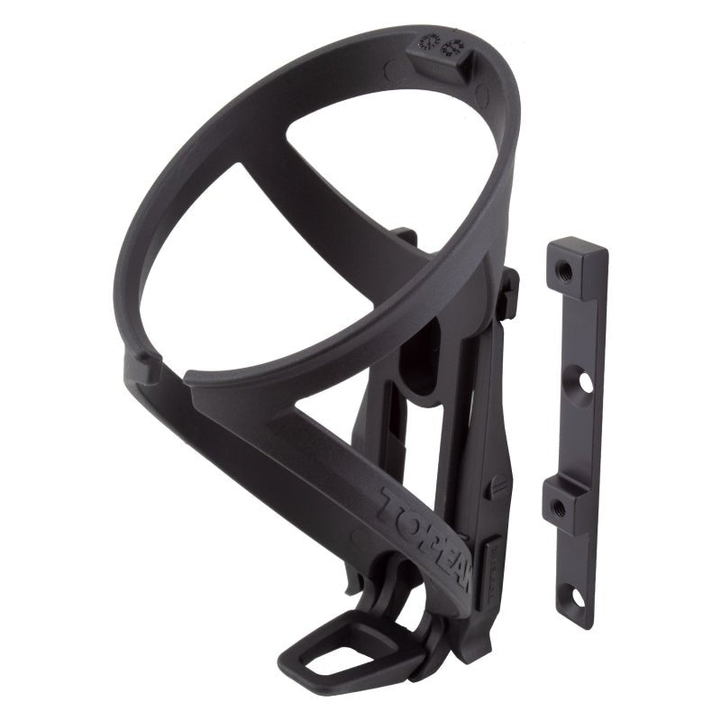 Water Bottle Cages Topeak Topeak Ninja Master+ X1AJ Water Bottle Cage - QuickClick Includes Tire Levers BLK Dark Slate Gray