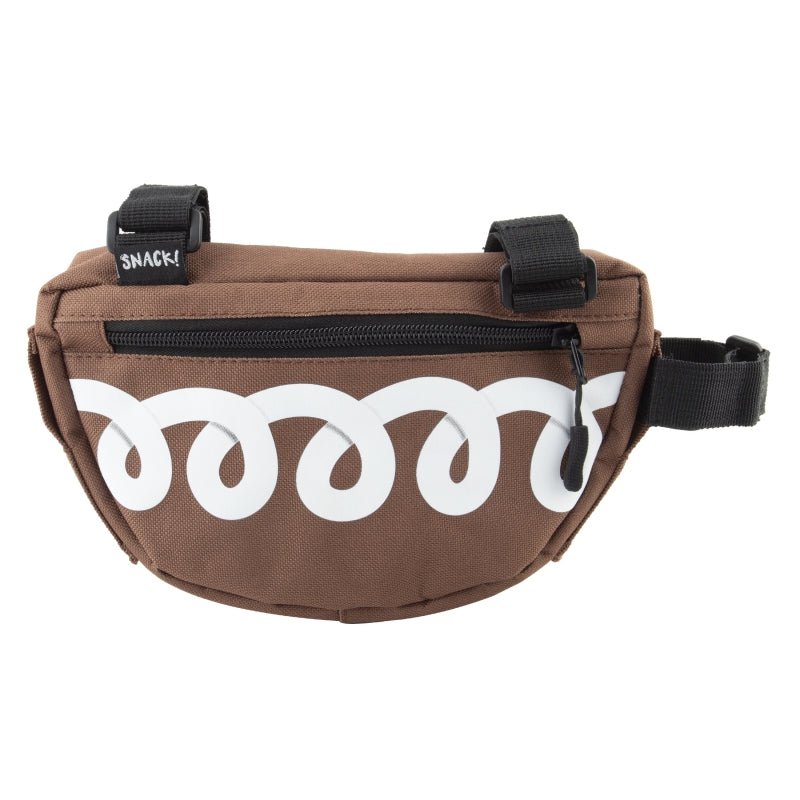 Bags Snack! Snack! Cupcake Frame Bag Velcro Straps 8x5x1.5` 60 c.i. Brown Dim Gray