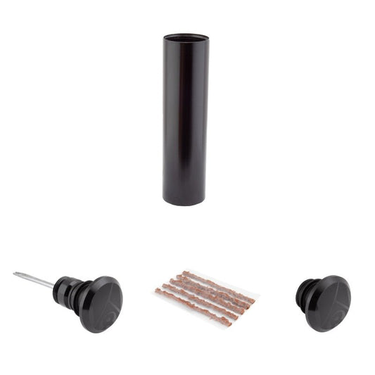 Patch Origin8 Origin8 MTB Bar End Tubeless Tire Repair Kit  MTB w/ Extra End Cap Black Dark Slate Gray