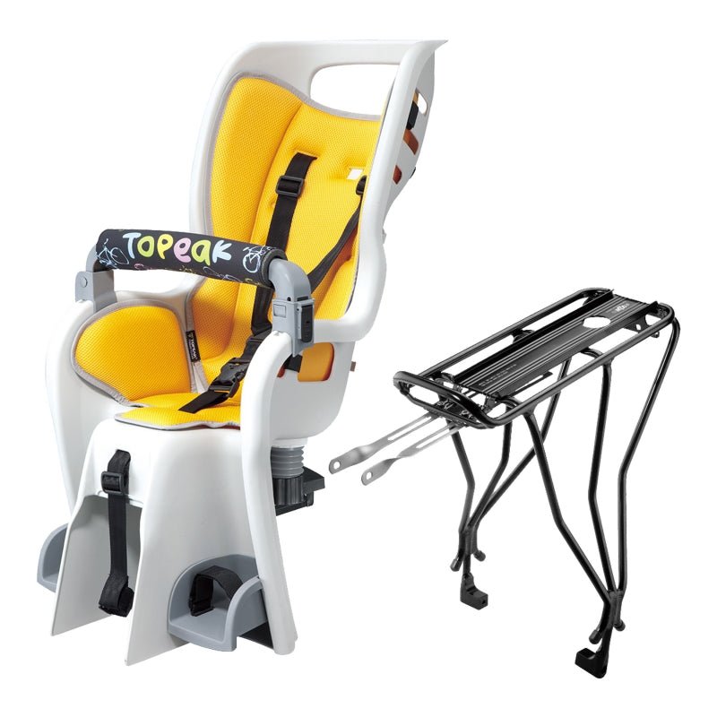 Child Carrier Topeak Topeak Baby Seat II Child Seat With Disc Compatible Rear Rack - Fits 26" MTX 2.0 Gray/YLW Gray