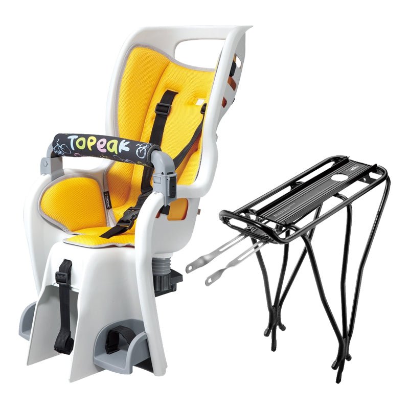 Baby Seats Topeak Topeak Baby Seat II Baby Seat On rear rack (included) Yellow Gray
