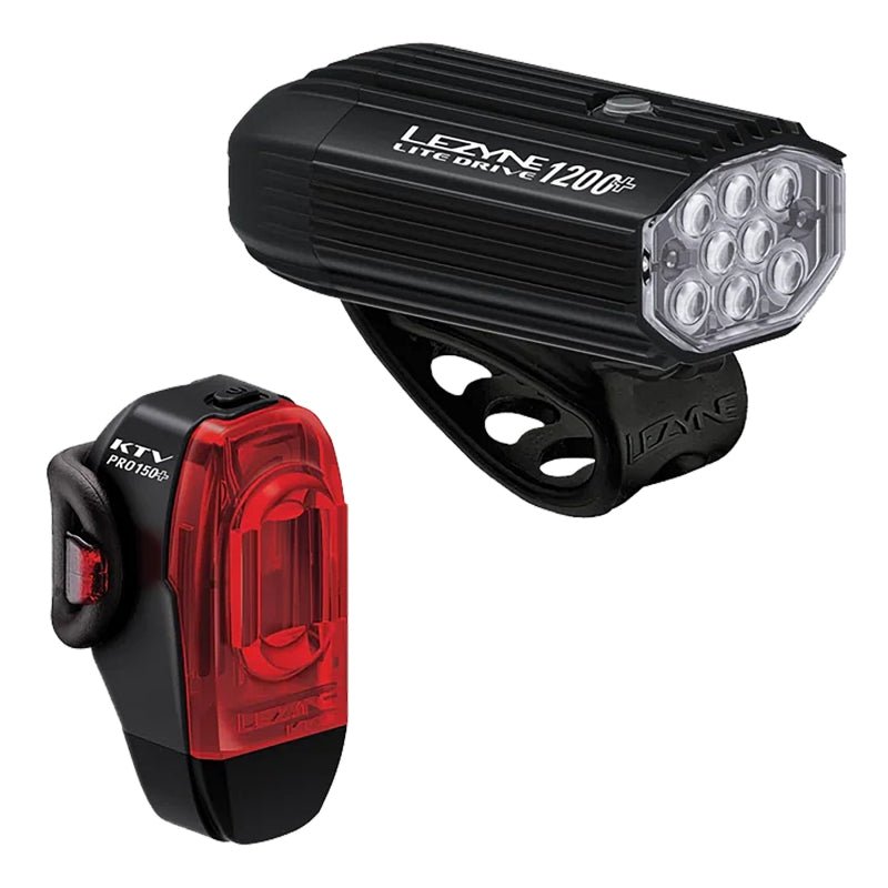 Lights Lezyne Lezyne Lite Drive 1200+ and  KTV Drive Pro+ Light Pair Black