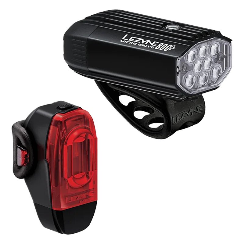 Lights Lezyne Lezyne Micro Drive 800+/KTV Drive+ Headlight/Taillight Set -  Black Black