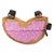 Bags Snack! Snack! Donut Frame Bag Velcro Straps 8x5x1.5` 60 c.i. Donut Rosy Brown