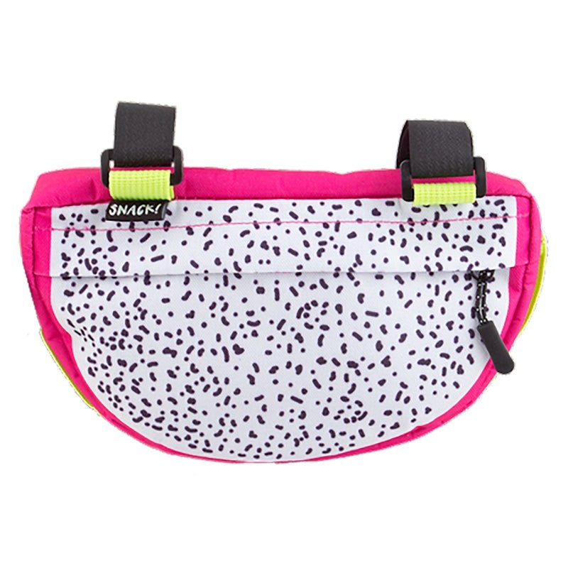 Bags Snack! Snack! Dragon Fruit Frame Bag Velcro Straps 8x5x1.5` 60 c.i. Dragon Fruit Light Gray