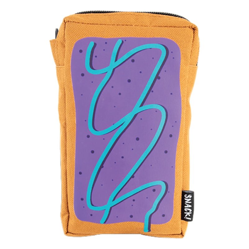 Bags Snack! Snack! Top Tart Pouch Bag Velcro Straps 3.75x1.22x6.50` 29.75c.i. Brown Light Slate Gray