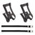 Pedals Sunlite Sunlite ATB Toe Clips and Straps Large Dark Slate Gray