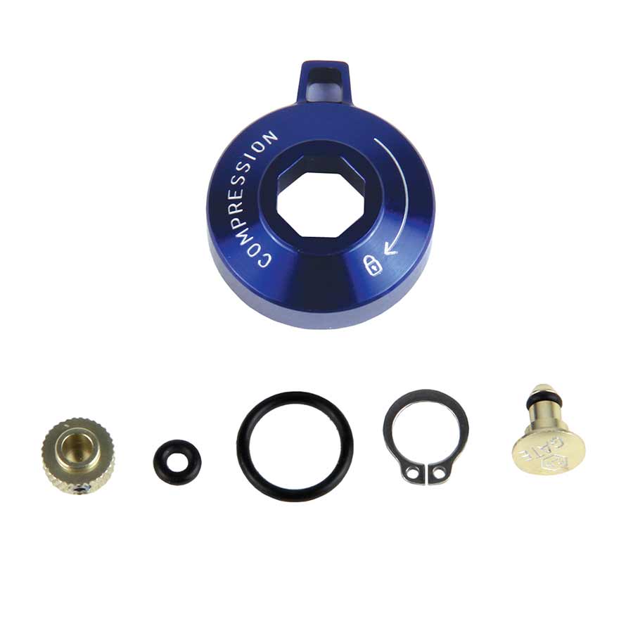Adjuster Knob & External Hardware RockShox RockShox Motion Control Knob Standard Alum w/ Cir-Clip Dark Slate Gray