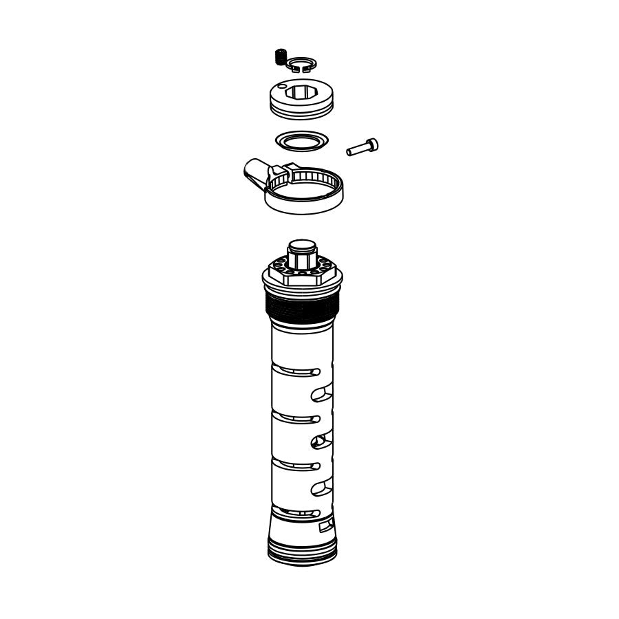 Compression Damper Kits RockShox RockShox 11.4015.306.030 2010 Tora XC/SL/Race 2011 Recon Silver Motion Control Compression Damper Kit Remote Black