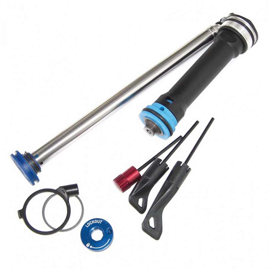 Damper Compression RockShox RockShox TK Remote Damper 17mm Cable Pull PopLoc/2010-2013 PushLoc only 80-120mm travel Sektor Silver/XC32/Recon Silver B1 Dark Slate Gray