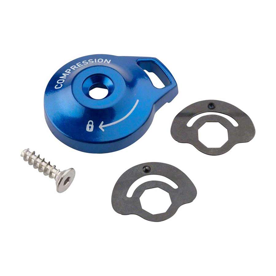Adjuster Knob & External Hardware RockShox RockShox Knob Kit Compression Damper MCNA Reba / Bluto Dark Slate Blue