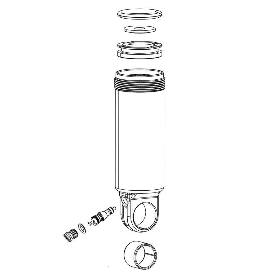 Shock Damper Bodies RockShox RockShox Damper Body/IFP - Monarch 2014-2017 197x57 2014-2016 Trek Lavender