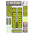Sticker/Decal RockShox RockShox Fork Decal Kit - 30/32mm/RS1 Yellow Dark Slate Gray
