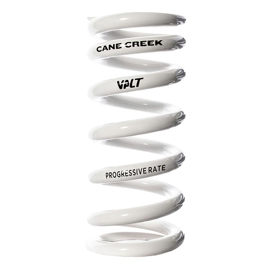 Rear Shock Spring Cane Creek Cane Creek Progressive Rate VALT Lightweight Rear Shock Spring - 55mm x 550-670lbs White Light Gray