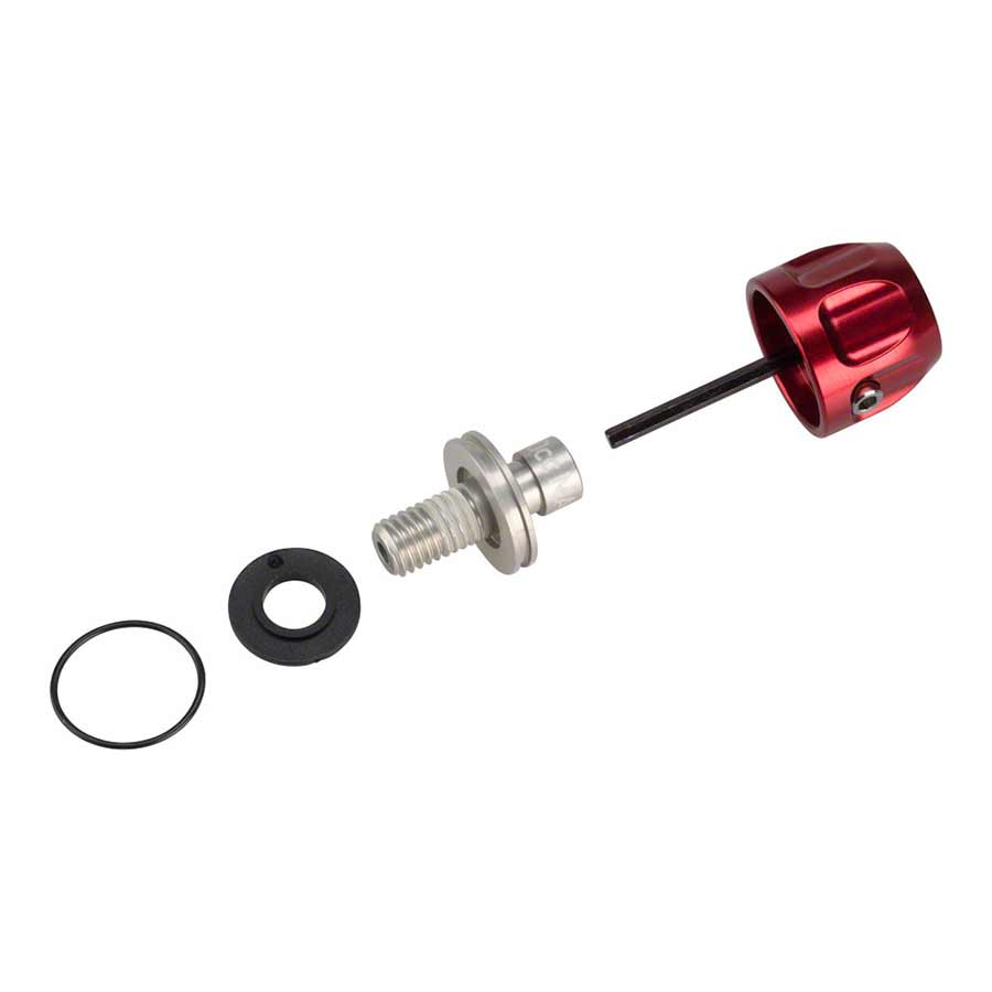 Adjuster Knob & External Hardware RockShox RockShox Rebound Adjuster Knob/Bolt Kit BoXXer Charger Damper B1 Dim Gray