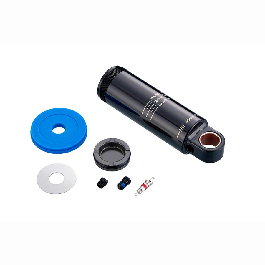 Rear Shock Parts & Service Kits RockShox RockShox Rear Shock Damper Body IFP - Standard Eyelet 40mm stroke 45mm plus 5mm Travel Spacer Deluxe A1 Super Deluxe A1 Fast BLK Dark Slate Gray