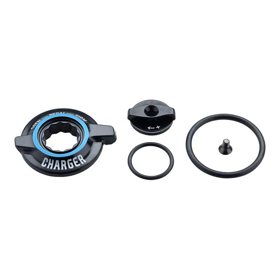 Adjuster Knob & External Hardware RockShox RockShox Compression Knob Kit - Charger2/2.1 RCT3 Crown Lyrik B1 Pike B1+ Lyrik Ultimate C2 Pike Ultimate B3 Dark Slate Gray