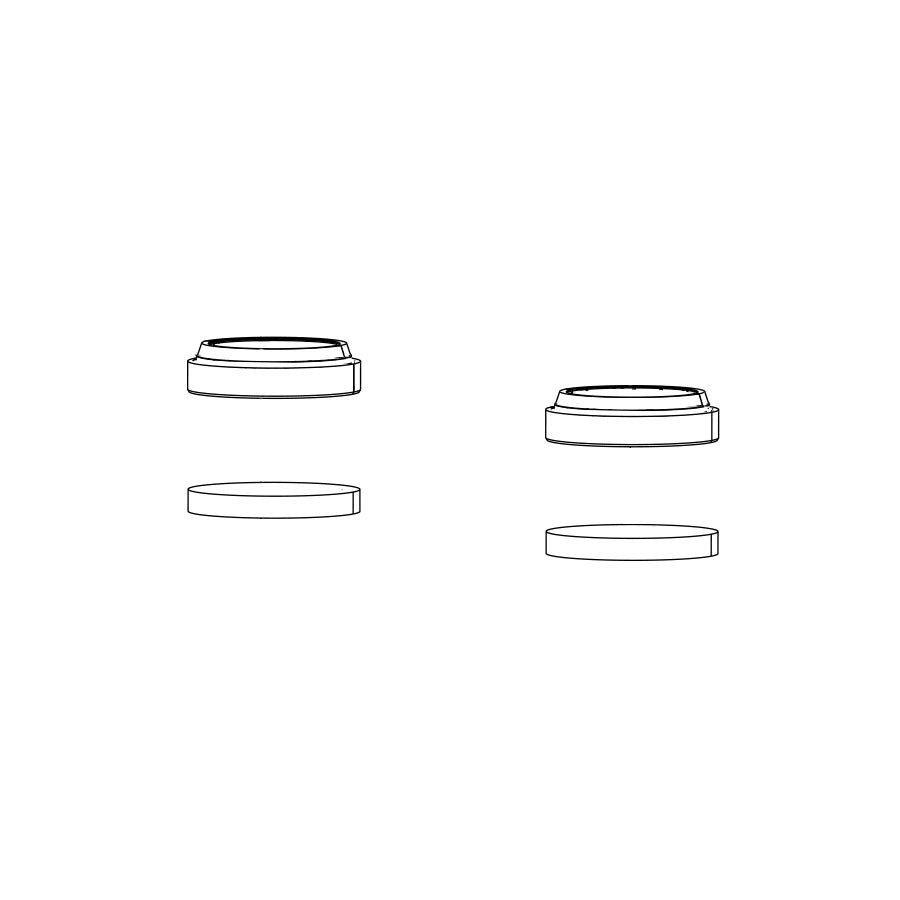 Seal Kit RockShox RockShox Dust Wiper Kit - 38mm BLK Includes Flangeless Dust Wipers QTY 20 - ZEB 2021 Lavender
