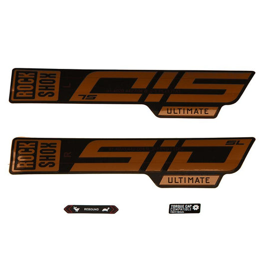 Sticker/Decal RockShox Rockshox Fork Decal Kit - SID SL Ultimate 27.5"/29" Matte Copper Foil/High Gloss BLK Black