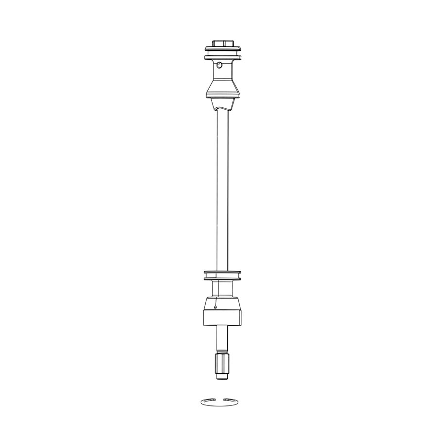 Air Springs & Parts RockShox RockShox Domain B1 Air Shaft 150mm 11.4018.111.015 Dark Slate Gray