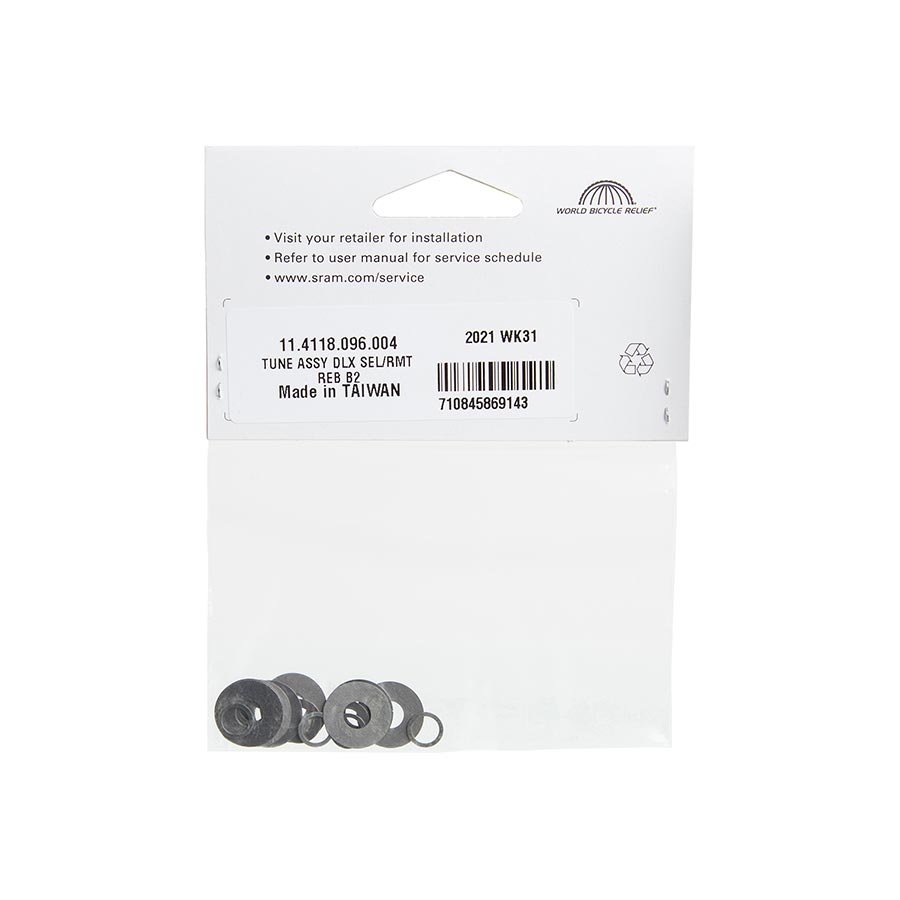 Rear Shock Parts & Service Kits RockShox RockShox Rear Shock Tune Assembly - Rebound Tune Configurations Deluxe Select B2 White Smoke