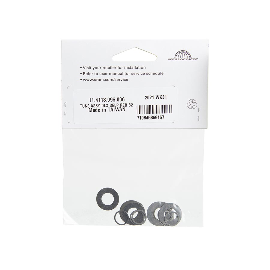 Rear Shock Parts & Service Kits RockShox RockShox Rear Shock Tune Assembly - Rebound Tune Configurations Deluxe Select Plus B2 White Smoke
