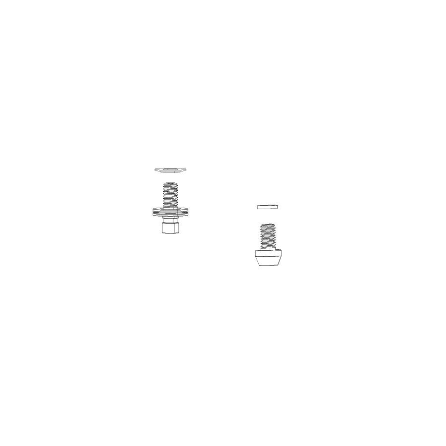 Adjuster Knob & External Hardware RockShox RockShox Shaft Fastener Kit Pike A1 Light Slate Gray